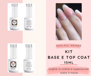 KIT  BASE COAT + TOP COAT (15ml)