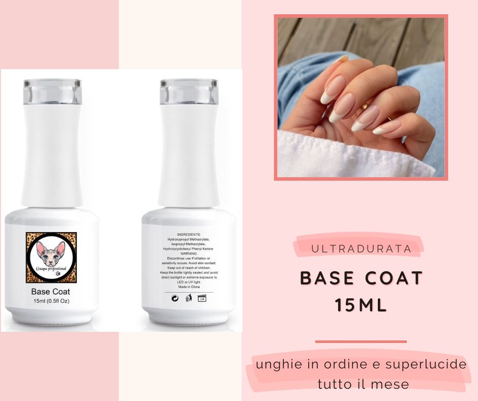 KIT  BASE COAT + TOP COAT (15ml)